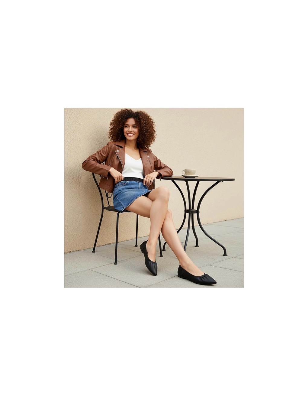 Women’s Black Pointed Ballet Flats - Classic Everyday Style